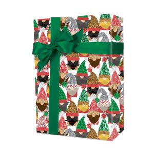 Gnomes, Christmas Patterns Gift Wrap