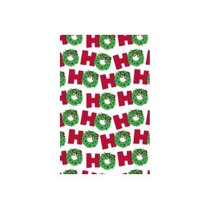 Ho Ho Wreath, Christmas Patterns Gift Wrap