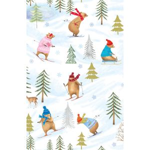 Bearly Winter, Holiday Animal Gift Wrap