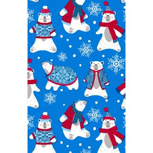 Polar Plunge, Holiday Animal Gift Wrap