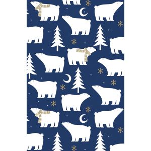 Polar Night, Holiday Animal Gift Wrap