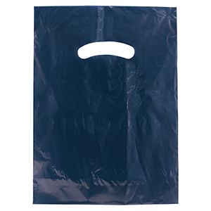 Navy Blue, Super Gloss Merchandise Bags, 9" x 12"