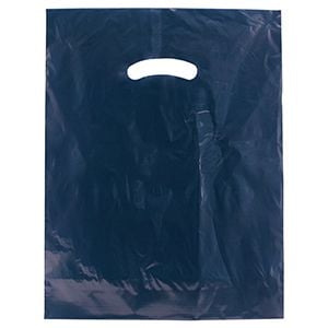 Navy Blue, Super Gloss Merchandise Bags, 12" x 15"