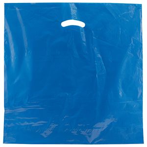 Royal Blue, Super Gloss Merchandise Bags, 20" x 20" + 5"