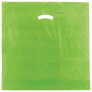 Citrus Green, Super Gloss Merchandise Bags, 20" x 20" + 5"