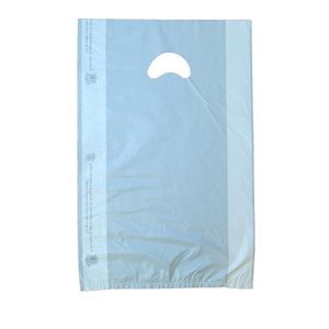 White, Plastic Merchandise Bags, 12" x 3" x 18"