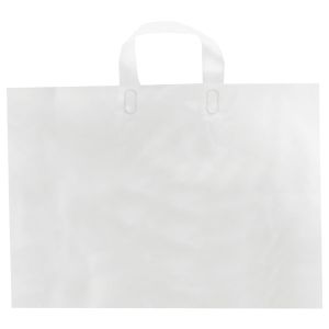 Clear, AmeriTote HD Plastic Shopping Bags, 12" x 10" + 4"