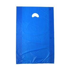 Dark Blue, Plastic Merchandise Bags, 16" x 4" x 24"