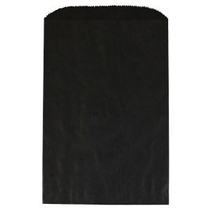 Black, Paper Merchandise Bags, 6-1/4" x 9-1/4"