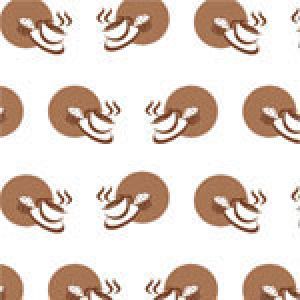 Coffee House Pattern, Food Service Tissue Paper
