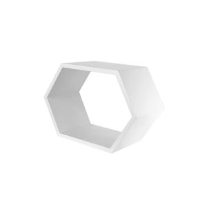 White, Hexagon Riser