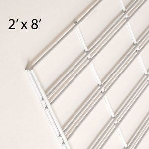 White Slatgrid Panels, 2' x 8'