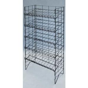 Floor Wire Shelf Display Rack Choice of Color 5 Adjustable Shelves 