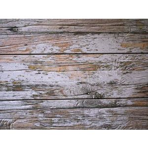 3D Textured Shiplap Old Paint - White
