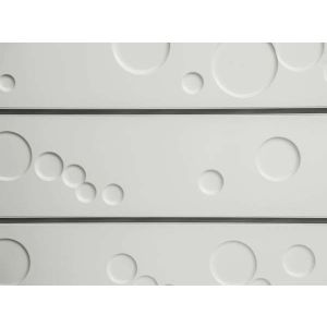 3D Textured Wall Panels, Bubbles - White
