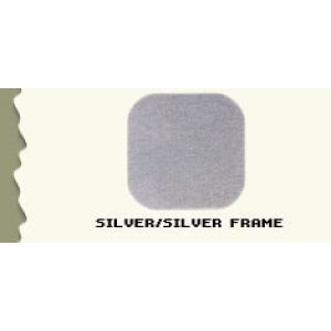36", Brushed Silver/Silver Frame, Cash Wrap Cabinet 