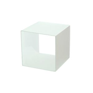 White, Frosted Cube Display