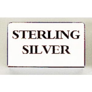 Black on Silver, "STERLING SILVER" Showcase Signs