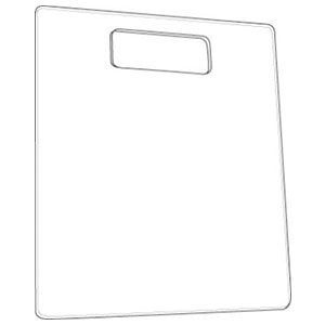 Acrylic Apparel Folding Boards, 8.5" x 12"