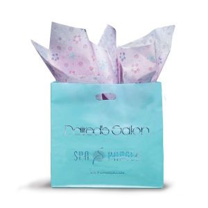 Aqua, Large Frosted SOS Gift Bags
